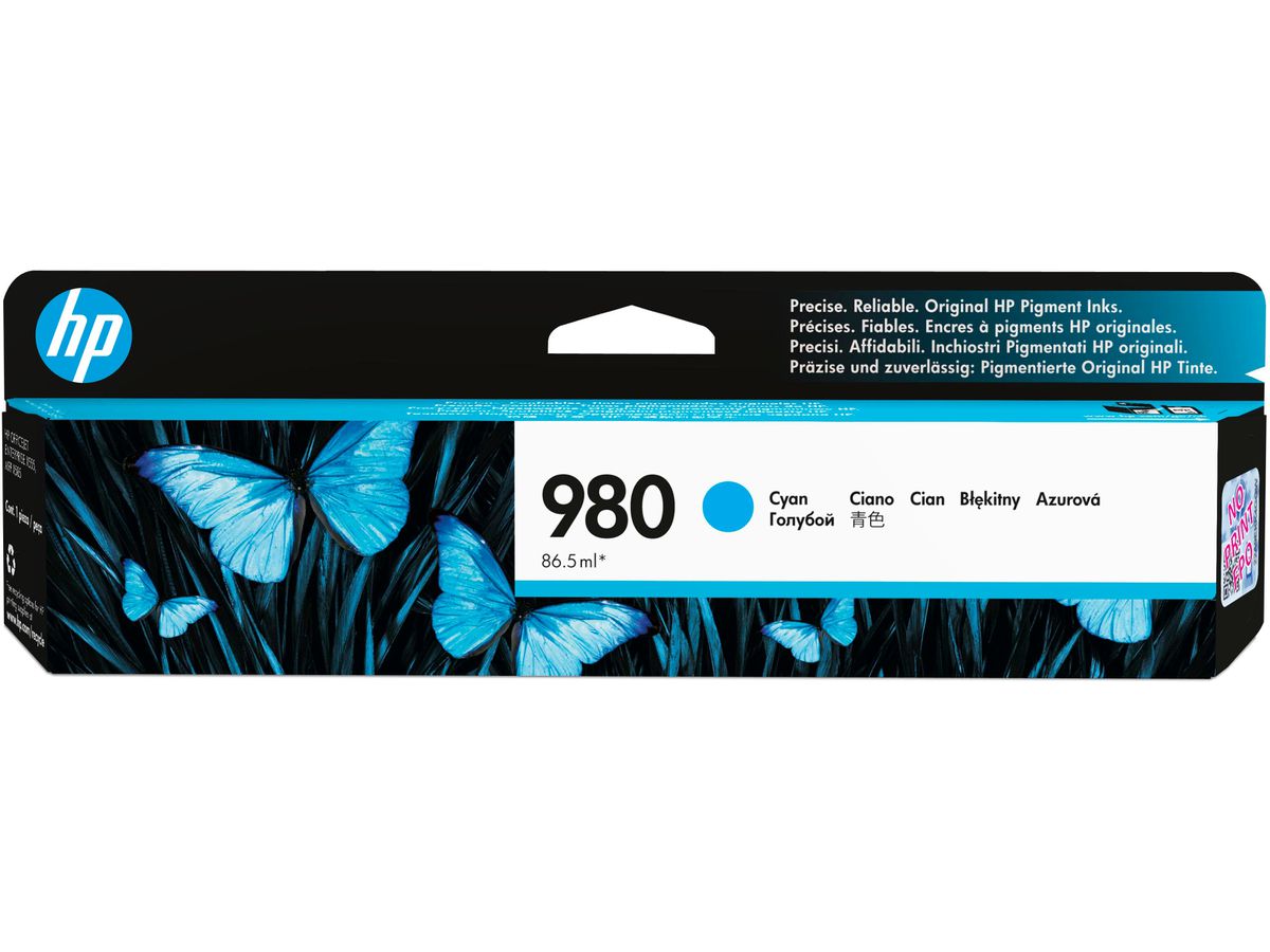HP 980 Cyan Original Ink Cartridge