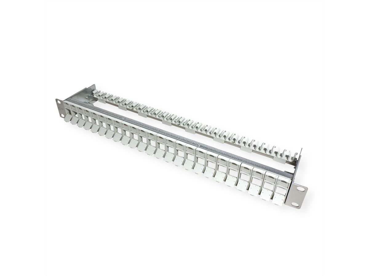 METZ CONNECT 19" Paneel 1HE Moduledrager leeg voor 24 modules (E-DAT of C6A)