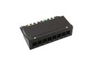 VALUE Keystone module houder, 8-poorts, zwart