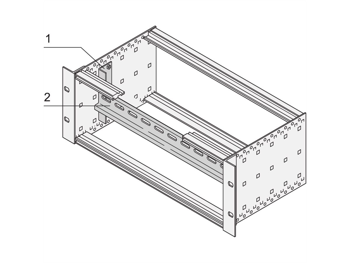 SCHROFF EuropacPRO Support Rail to DIN 43880 and DIN 60715