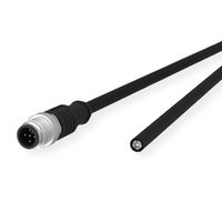 METZ CONNECT M12 sensor-/actuatorkabel, A-gecodeerd, M12 rechte stekker - vrij kabeleinde, onafgeschermd, 5-pins, PUR , 1 m