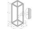 SCHROFF Universele kastframe Eurorack, 20 HE 600W 800D
