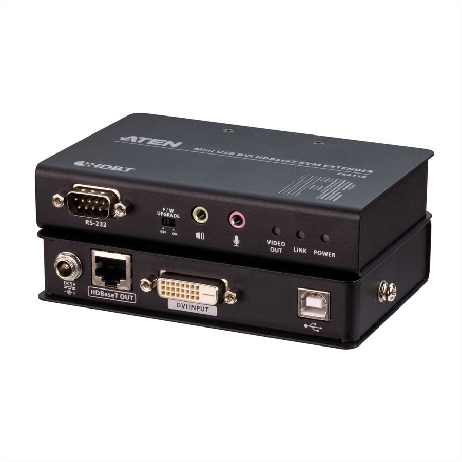 ATEN CE611 Mini USB HDBaseT DVI KVM-extender