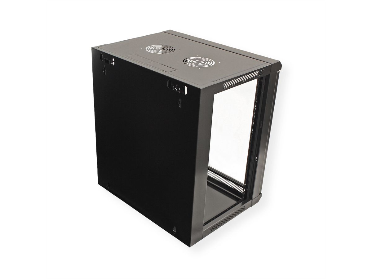 VALUE 19" Wall Mount Rack 12U, 640x570x450mm (HxWxD), black
