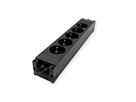 BACHMANN STEP BASE 5x earthing contact, black