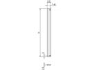 SCHROFF Front Panel, Unshielded, Screw Assembly 3 U, 2 HP, 2.5 mm, Al, Anodized