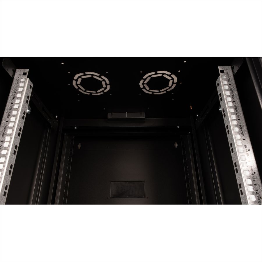 ROLINE 19-inch wall-mounted housing Pro 9 U, 600x600 WxD two-part swivelling black