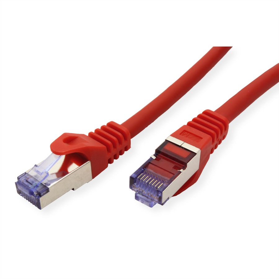 ROLINE Patchkabel Cat.6A S/FTP (PiMF), Component Level, LSOH, rood, 1 m