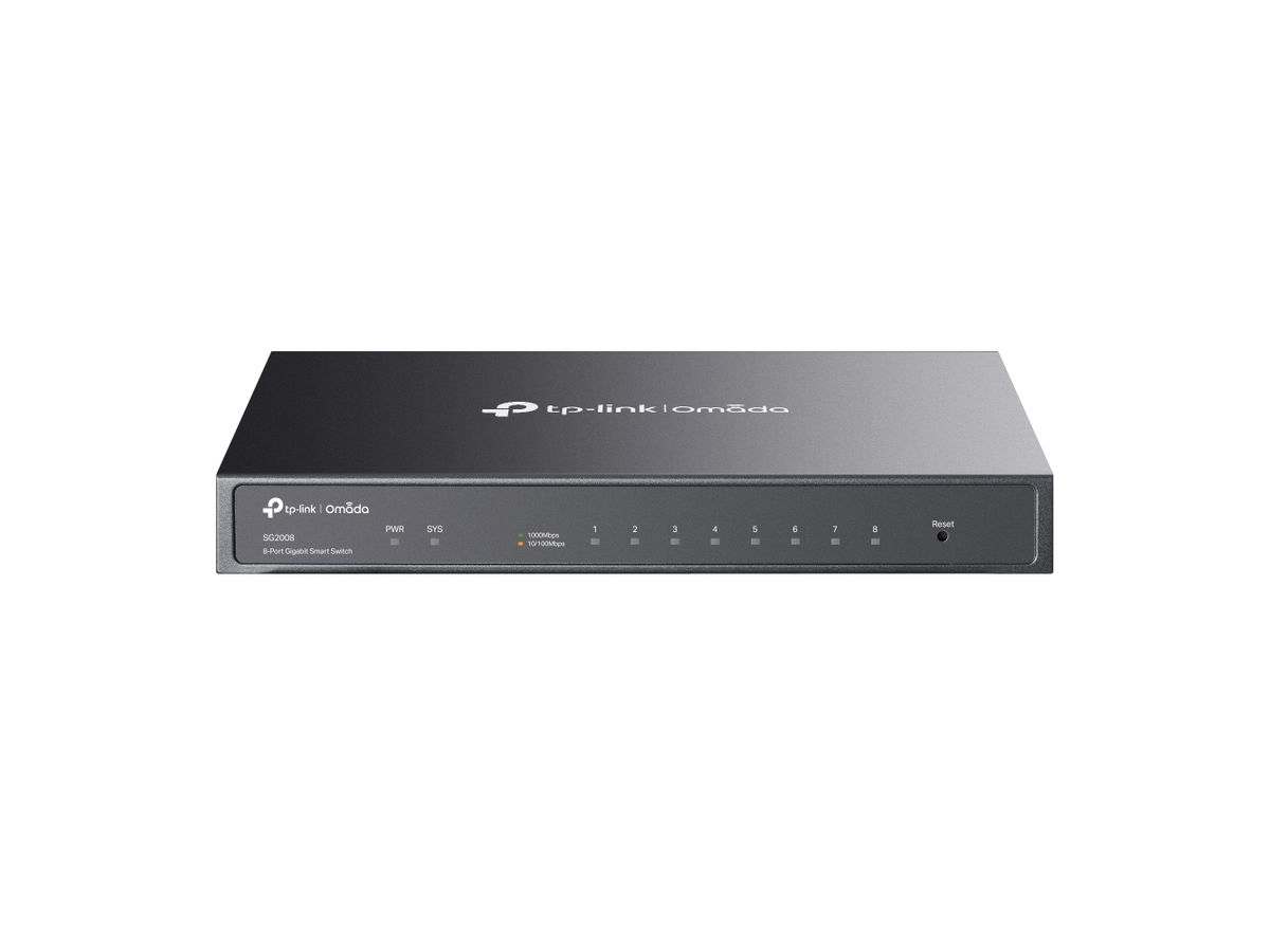 TP-Link Omada SG2008 netwerk-switch Managed L2/L2+ Gigabit Ethernet (10/100/1000) Zwart