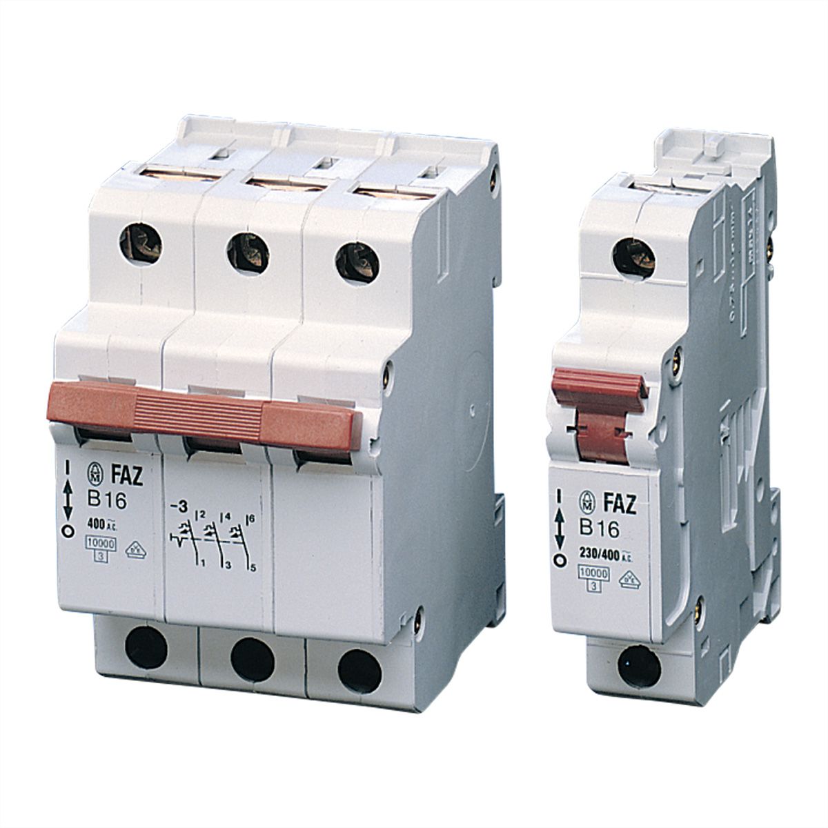 SCHROFF Power Distribution Modules According to DIN 43880, Circuit Breaker 3 x 16 A