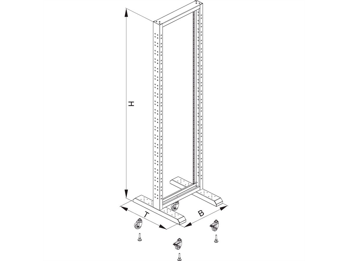 CONTEG RS-27 Profiel frame 27 HE, zonder standvoet