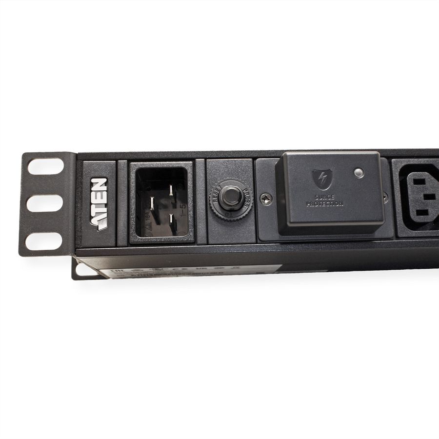ATEN PE0218SG 1HE 16A 18-poorts basis PDU met overspanningsbeveiliging