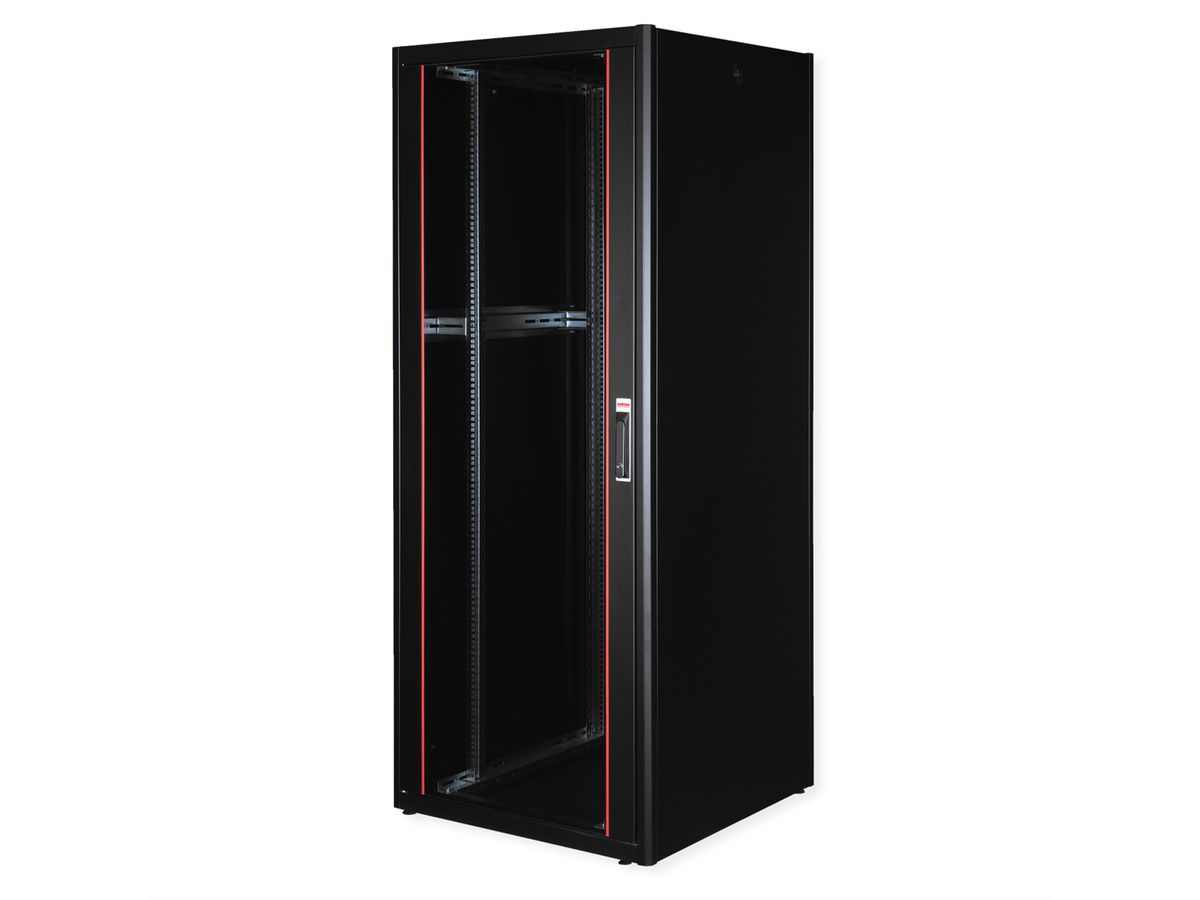 ROLINE 19-inch Network Cabinet Basic 42U, 800x800 WxD glass door black