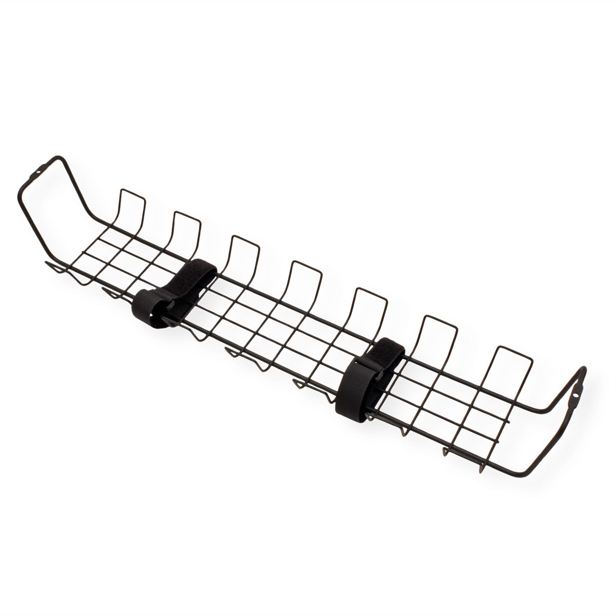 ROLINE Grid Cable Organizer, Under Desk Mount (2 pieces), black