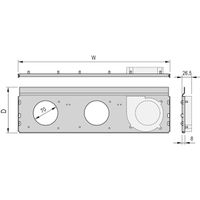 SCHROFF RatiopacPRO AIR Radial Fan Unit, 1 Fan, 28 HP, 220 mm