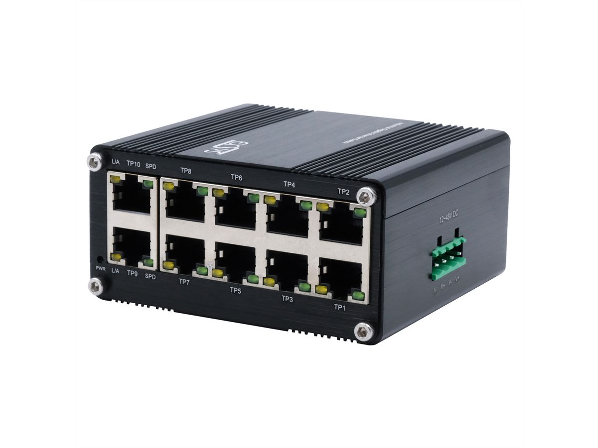EXSYS EX-62025 10-poorts Industriële Ethernet Switch