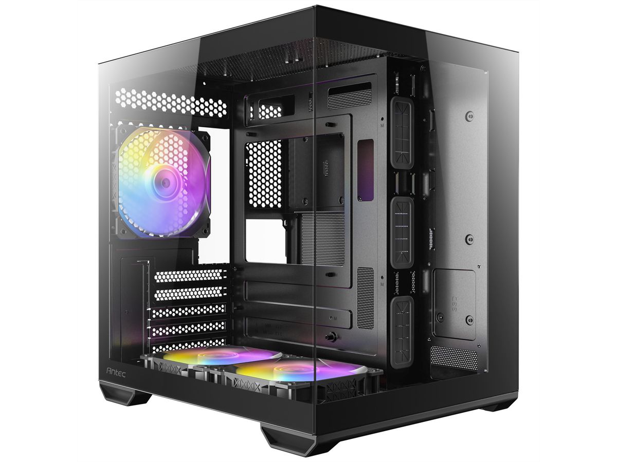 ANTEC CX60M ARGB PC Gehäuse Mini Tower Micro-ATX, schwarz