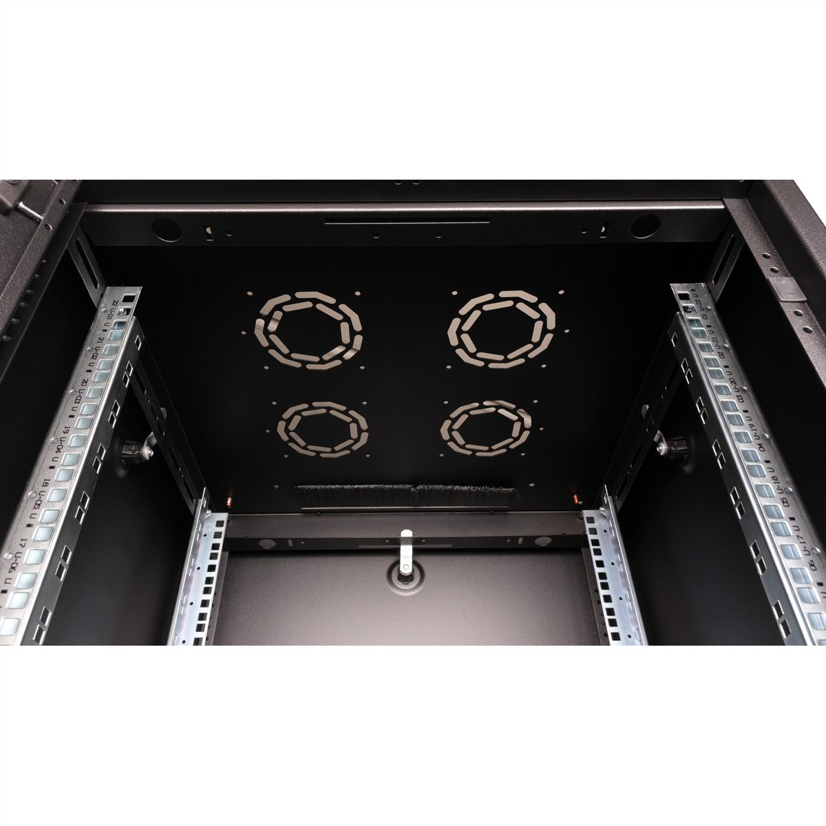 ROLINE 19-inch network cabinet Basic 22 U, 600x600 WxD Glass door black