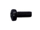 SCHROFF Kruiskopschroef, Pozidrive, M6x16, St, Verzinkt, Zwart, 100 stuks