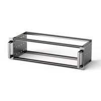 SCHROFF EuropacPRO 19" moduledrager voor moduledrager, zwaar, achteraf af te schermen, met handgreep vooraan, 3 HE, 295 mm