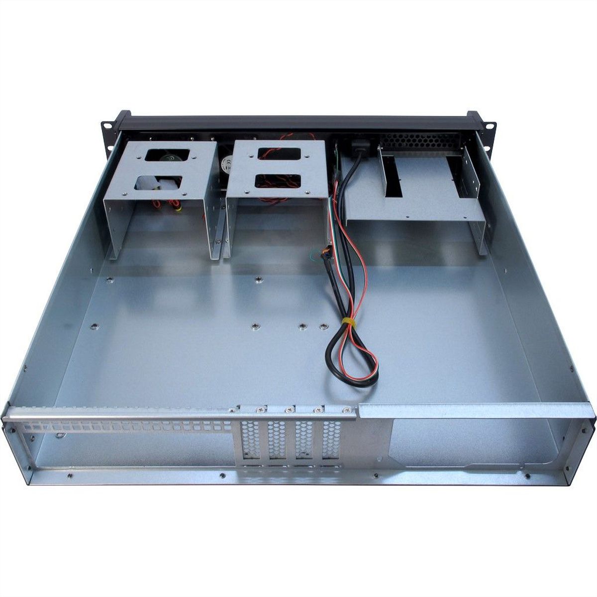19" serverbehuizing, 2U, kort, IPC 2U 2098-SK, zwart
