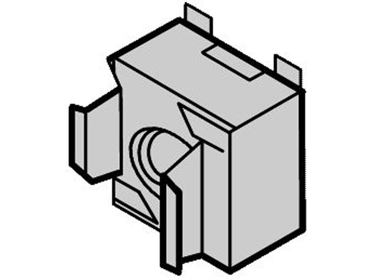 SCHROFF aardingsbeugel moerenset M4, 10 stuks