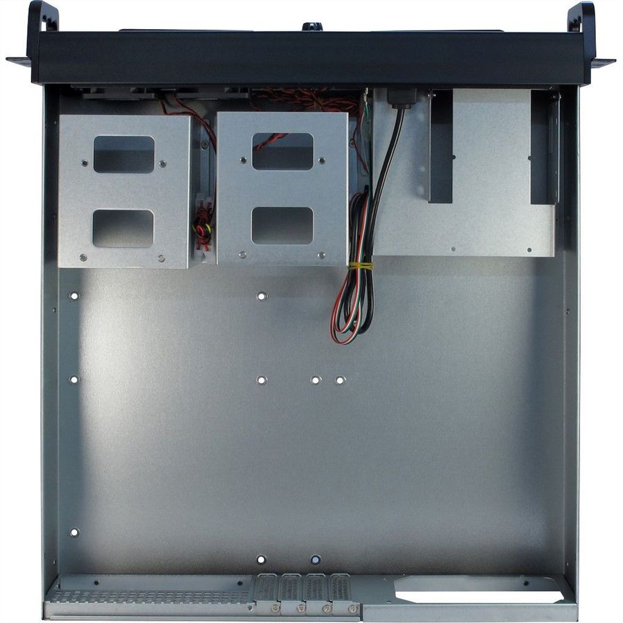 19" serverbehuizing, 2U, kort, IPC 2U 2098-SK, zwart