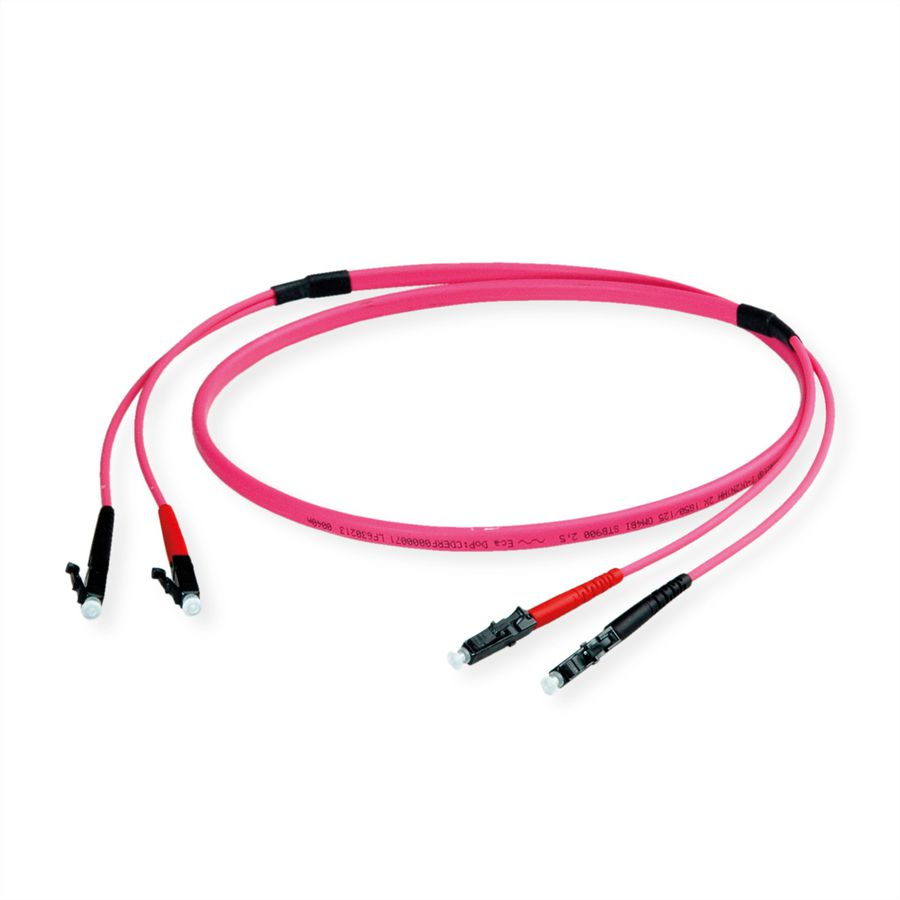 2x OM4 LC/LC LEONI Breakoutkabel Konfektioniert