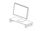 VALUE monitor/laptopstandaard, in hoogte verstelbaar