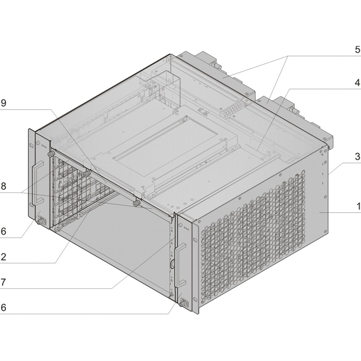 SCHROFF ATCA System 300/40 Series, 6 Slot, DC, Replicated Mesh, Radial IPMB