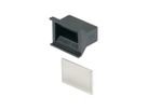 SCHROFF kunststof handgreep trapeziumvormig zwart, 4 pk