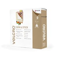 VELCRO® Sew & Stick klittenband met haken en lussen 20 mm x 10 m zwart