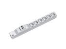 BACHMANN 19" socket strip 6x earthing contact 1x circuit breaker, 2 m