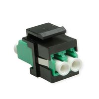 ROLINE Keystone glasvezeladapter LC/LC Duplex, Single mode, OS2, APC
