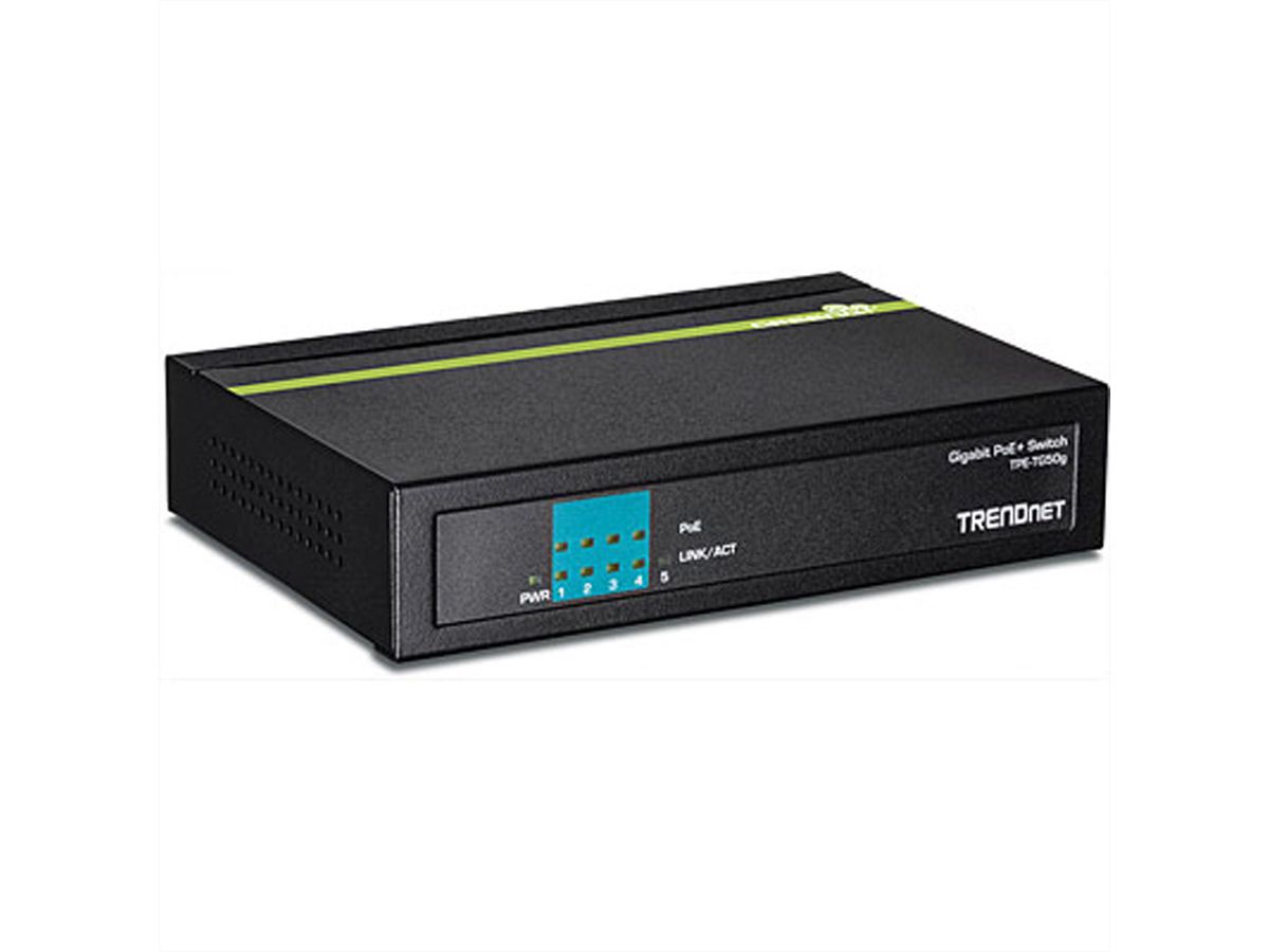 TRENDnet TPE-TG50g 5-Poorts Gigabit PoE+ Switch