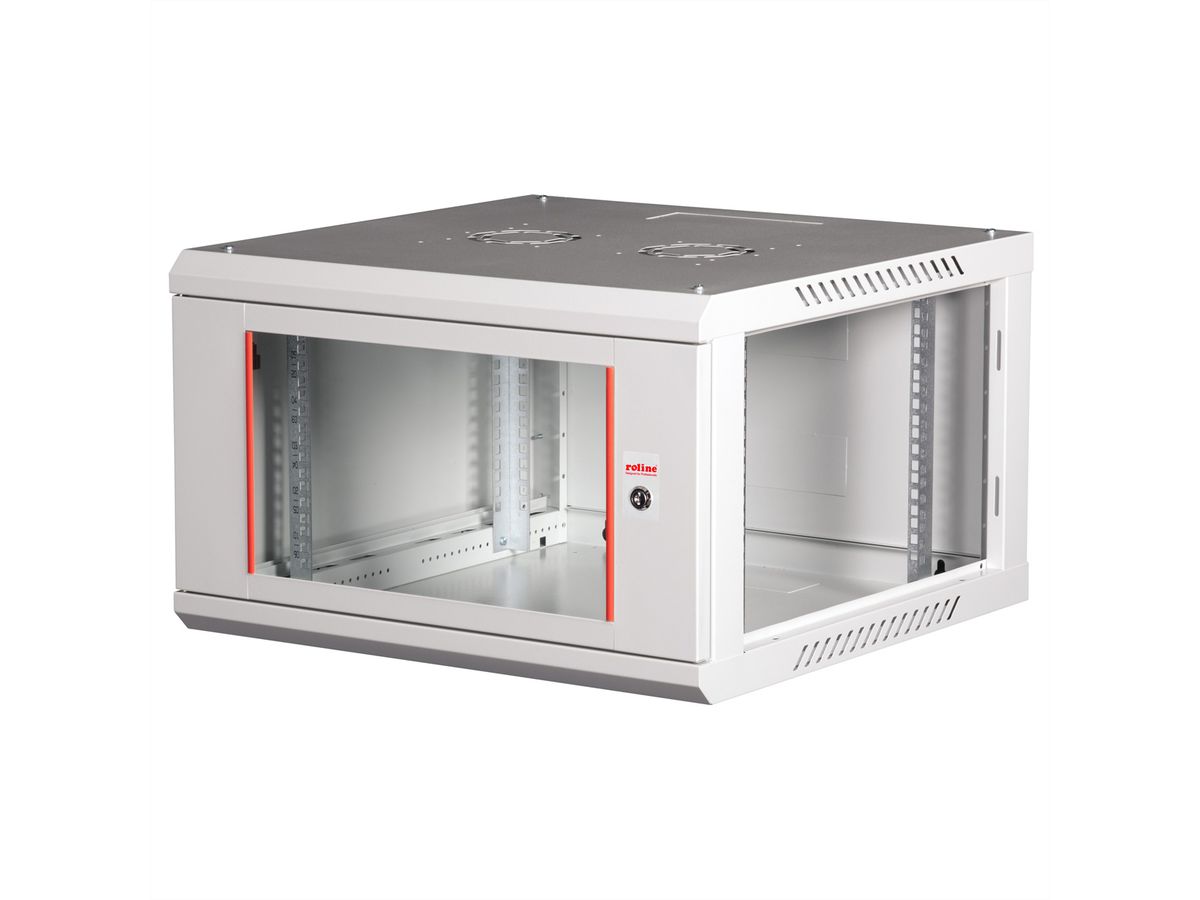 ROLINE 19" Wall Cabinet Basic Plus 6U, 600x600 BxT grey
