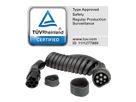 ROLINE Auto oplaadkabel Type2, 3-fase, 480VAC (3P+N+E), 16 A, 11 kW, spiraalkabel , 3 m