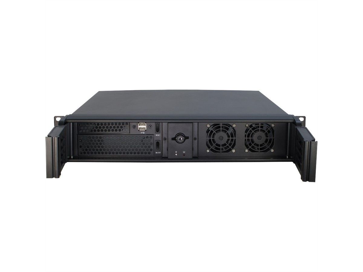 VALUE 19" Industrial Rack-Mount Server Chassis, 2UH, short, black