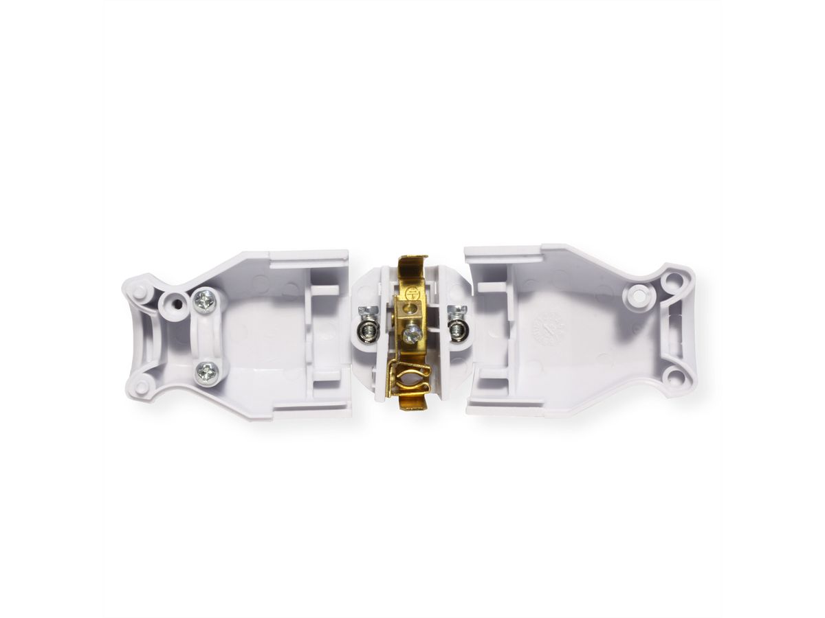 BACHMANN montage stekker zwart, voor toevoerleiding H03VV-F3G0.75-1.0-1.5mm, wit