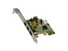 EXSYS EX-16415 PCI Express x1 kaart FireWire IEEE1394b