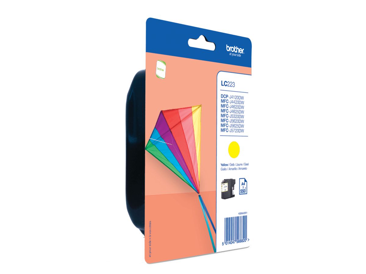 Brother LC223YBP inktcartridge 1 stuk(s) Origineel Geel