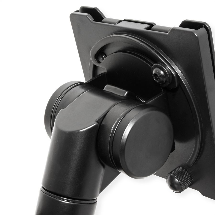ROLINE Heavy Duty Monitor Arm, Pole-Mounted, Gas Spring, 24–57 inch, max. 27 kg, black