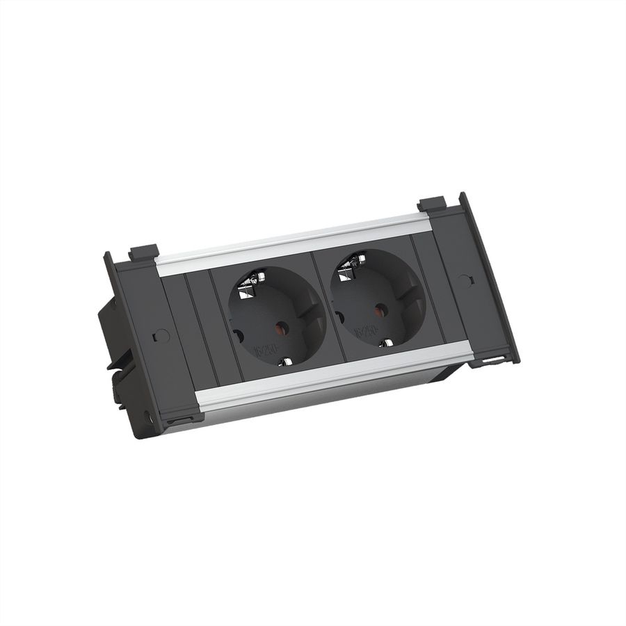 BACHMANN KAPSA X-Small 2x earthing contact, Mounting plug