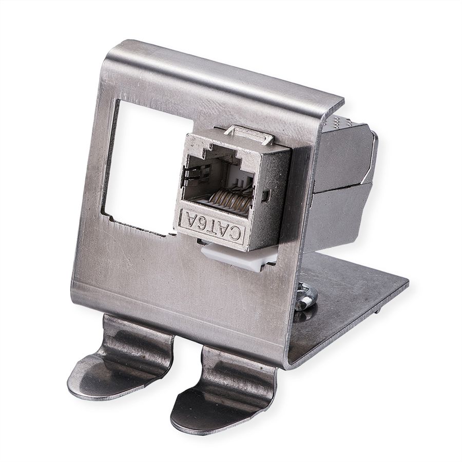 ROLINE DIN Rail Adapter, empty, for 2x Keystones