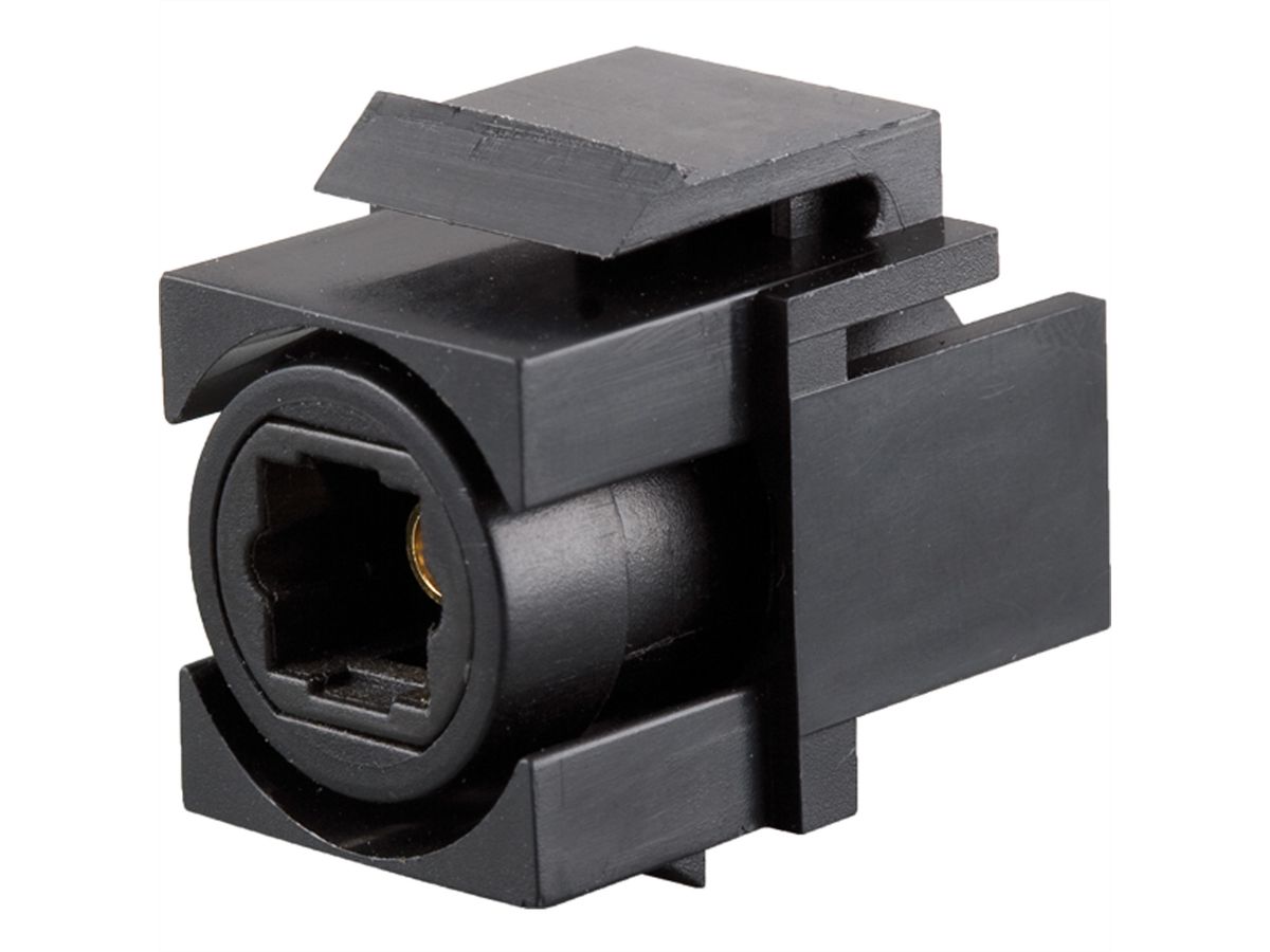BACHMANN Toslink fibre optic audio cable, Keystone socket Socket black