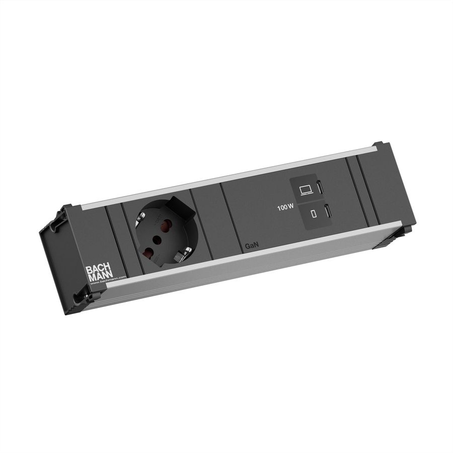 BACHMANN CONI 1xP40, 1xUSB C/C 100W L=0.2m