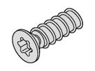 SCHROFF Countersunk Screw, Torx 2.5x7.7 mm, Self-TapPing, Steel Zinc Plated