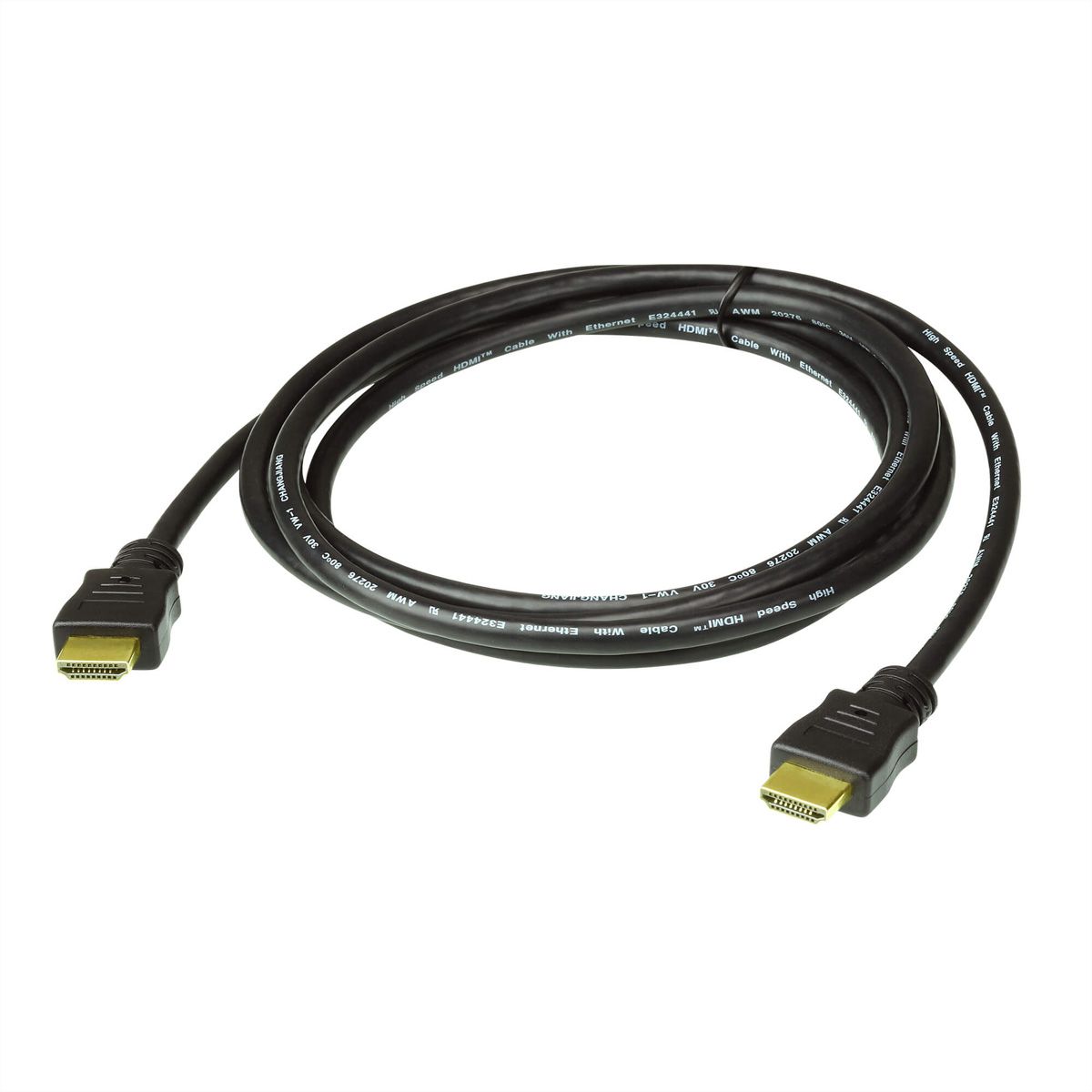 ATEN 2L-7D01H High Speed True 4K HDMI Cable with Ethernet, black, 1 m