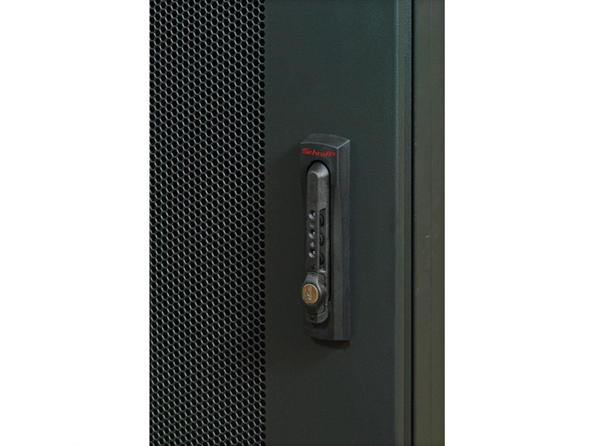 SCHROFF Varistar systeemkast, RAL 7021, 3 vakken, 42 HE, 2000H, 800W, 1000D, Kleur zwart/grijs