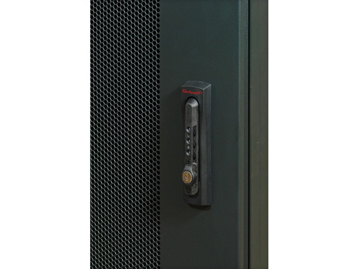 SCHROFF Varistar Colocation Cabinet, RAL 7021, 3 Compartments, 42 U, 2000H, 800W, 1000D